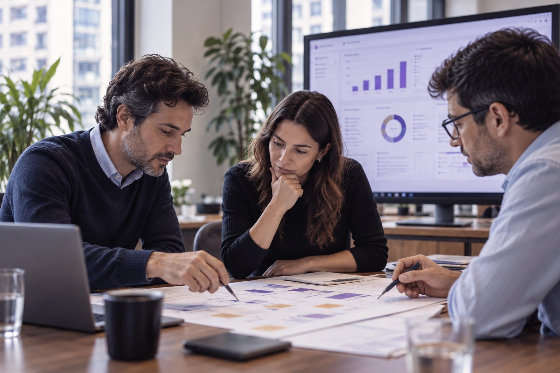 Reunión de trabajo sobre procesos y tecnología de gestión